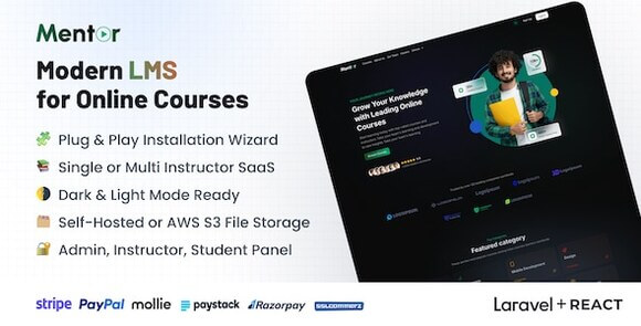 Mentor LMS v4.1.0 – Learning Management System PHP Script