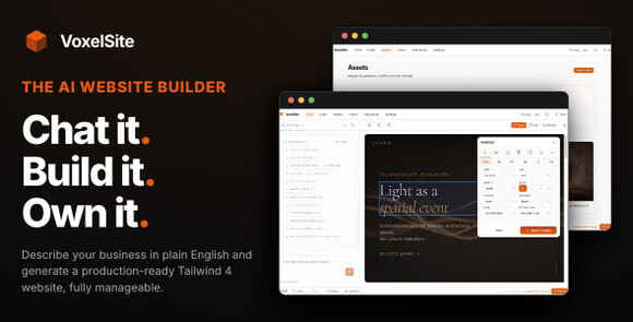 VoxelSite v1.12.0 – Self-Hosted AI Website Generator Script