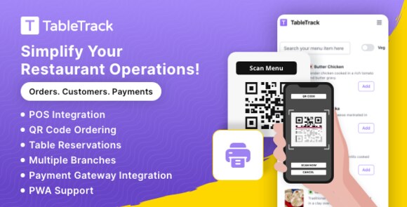 TableTrack v1.2.70 Nulled – The Complete SaaS Restaurant Management Solution Script